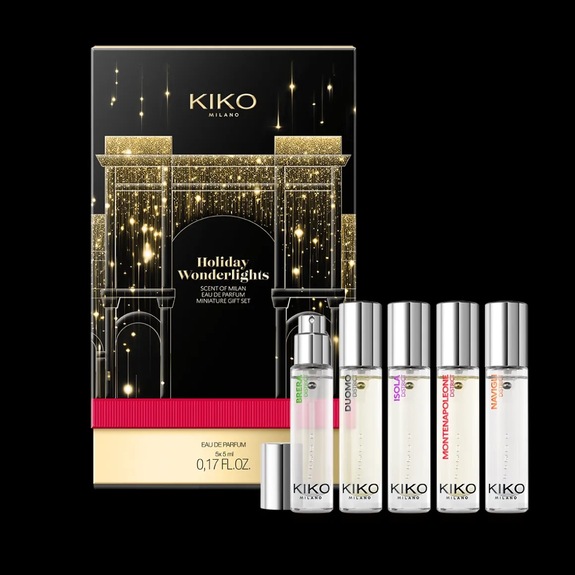KIKO Milano holiday wonderlights scent of milan eau de parfum miniature gift set^ Ensembles Et Trousses | Ensembles Et Trousses